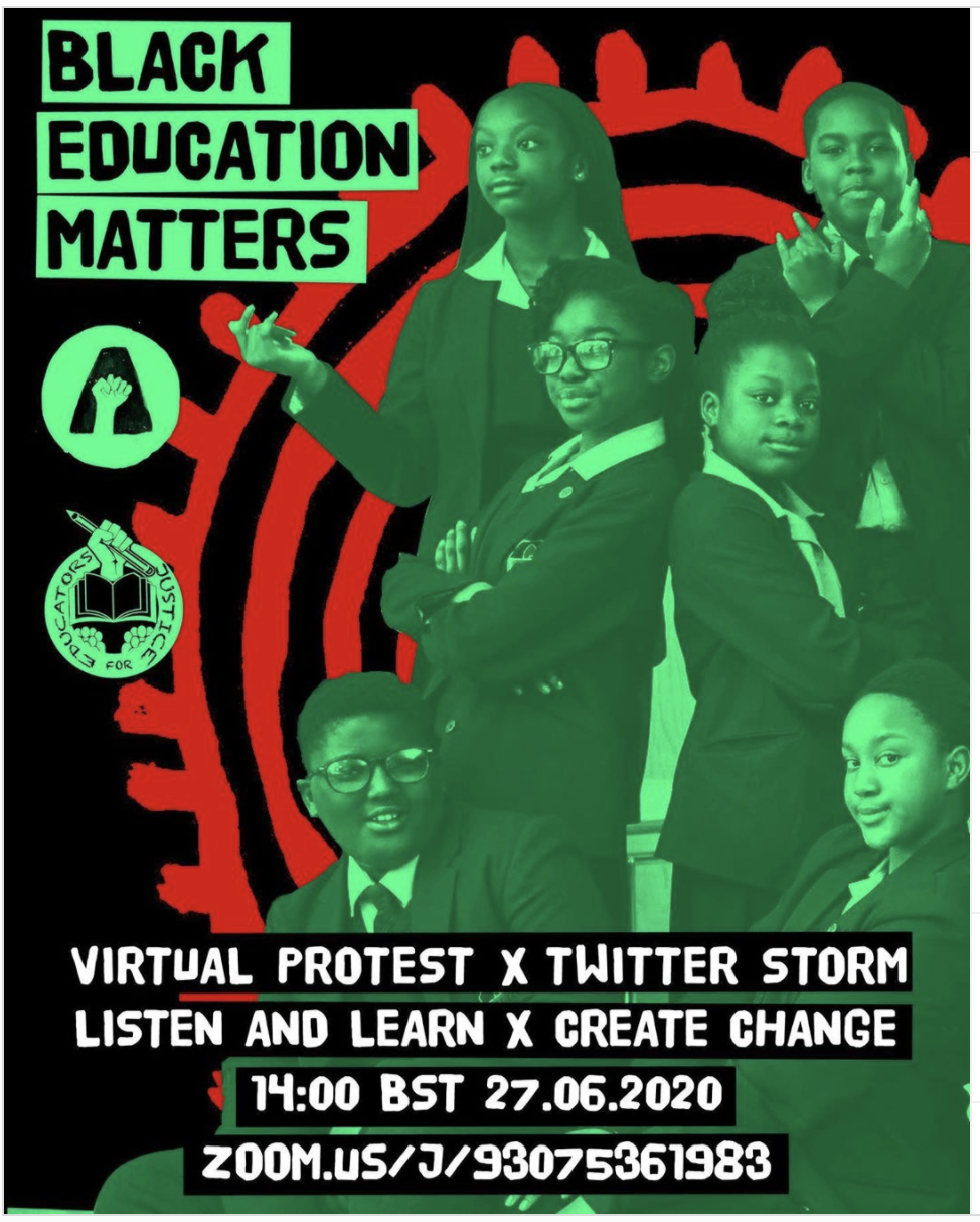 Black Education Matters – Zoom, 2pm Saturday 27 June