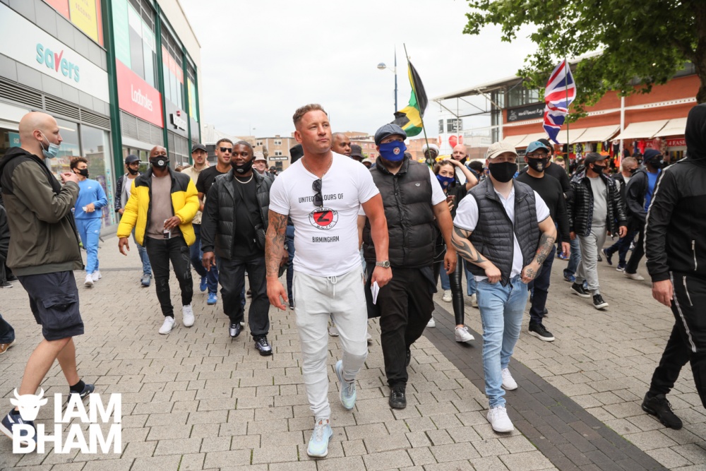 Birmingham City fans march against racism and for Trevor Smith shot dead by police