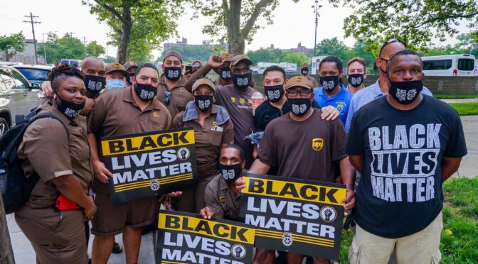 UPS walkout in Strike For Black Lives