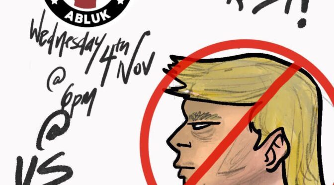 Trump must go! BLM emergency protest 6pm US embassy 4th Nov